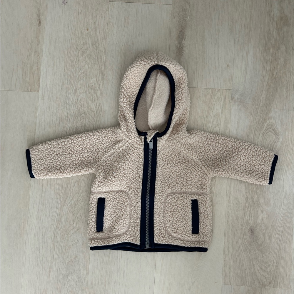 Old Navy Cream Sherpa Jacket 0-3 m